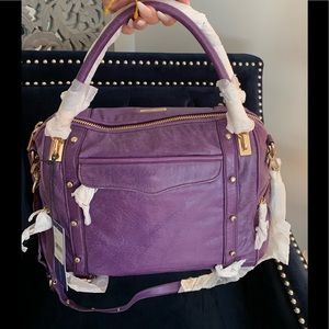 Rebecca Minkoff Cupid satchel in the color Viola